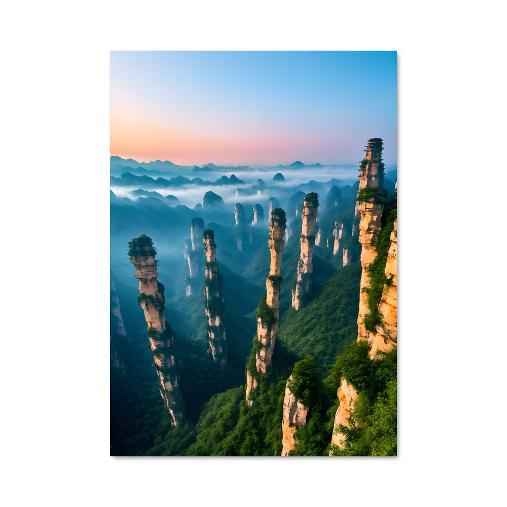 Poster Montagnes Enchantées