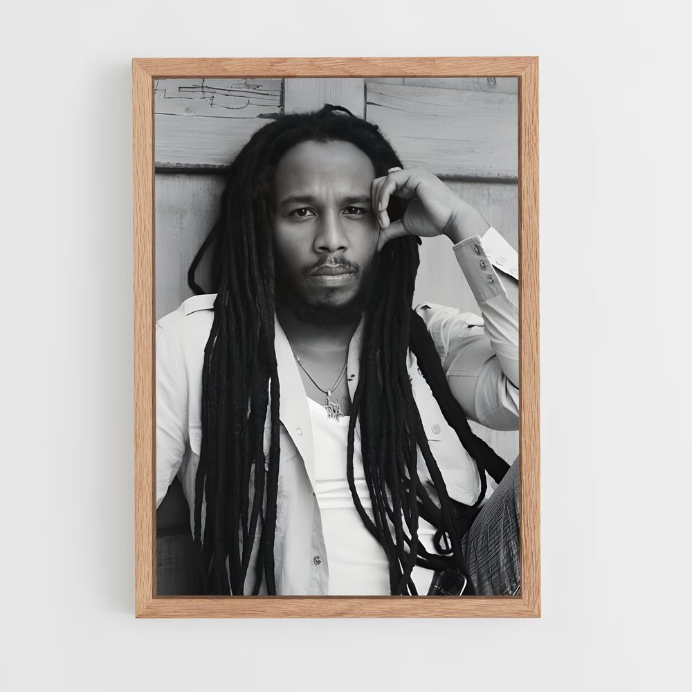 ap-ziggy marley-1 cadre Bois clair