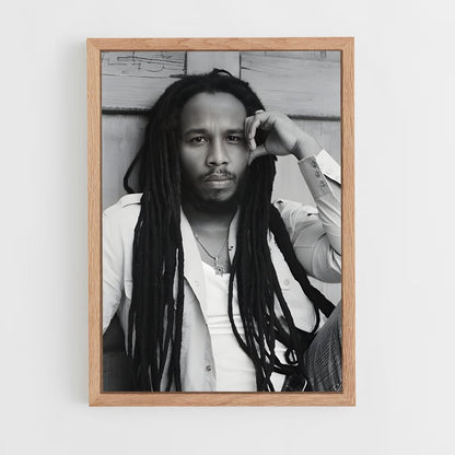 ap-ziggy marley-1 cadre Bois clair