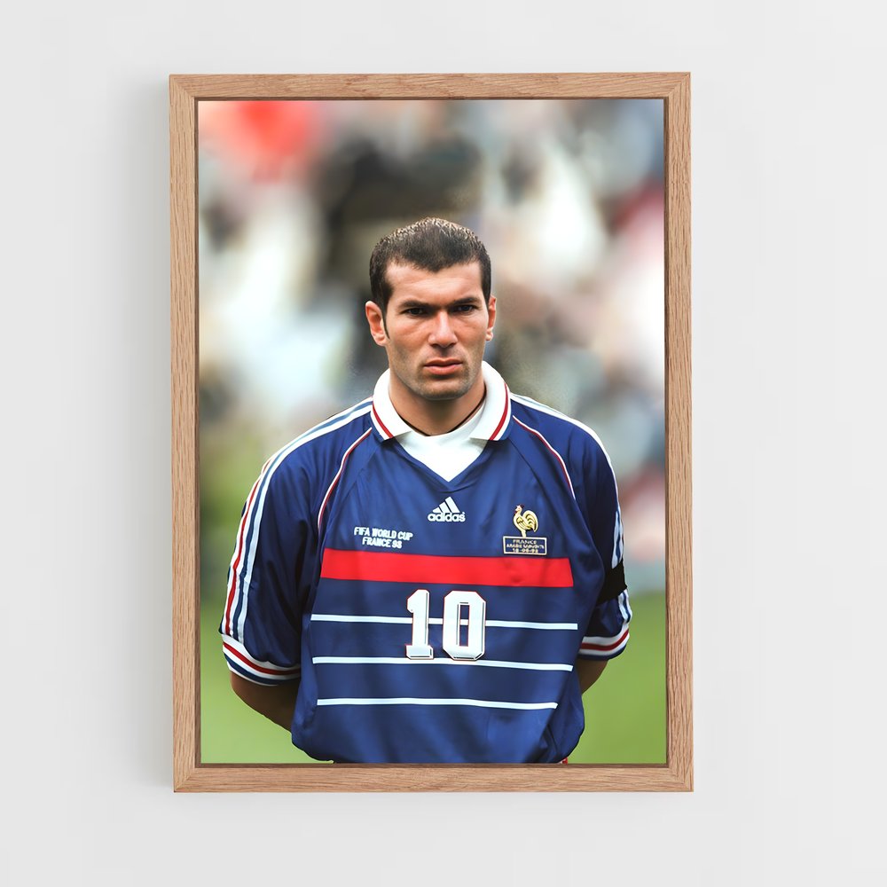 ap-zinedine zidane-3 cadre Bois clair