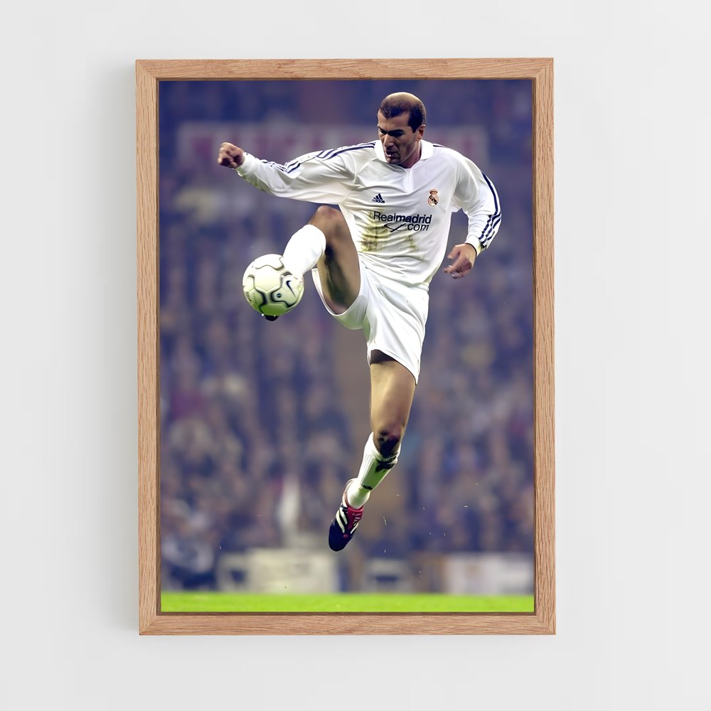 ap-zinedine zidane-8 cadre Bois clair