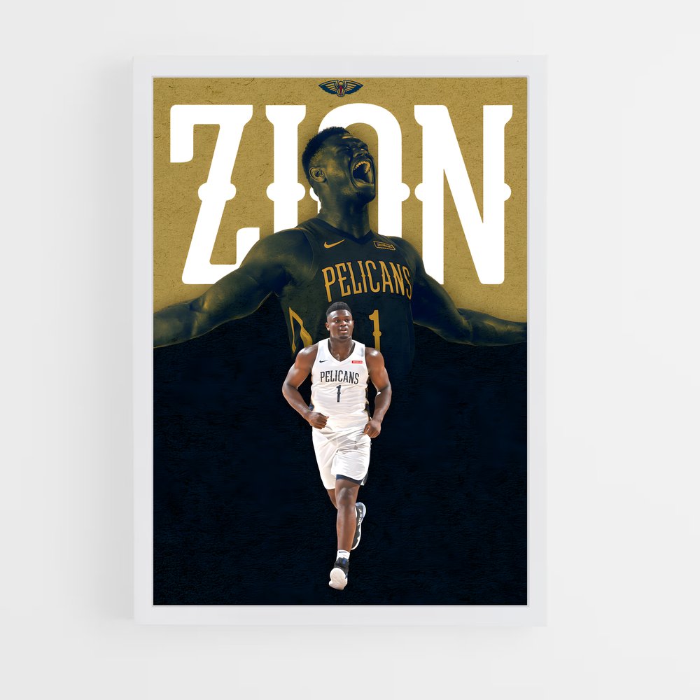 ap-zion williamson-8 cadre Blanc