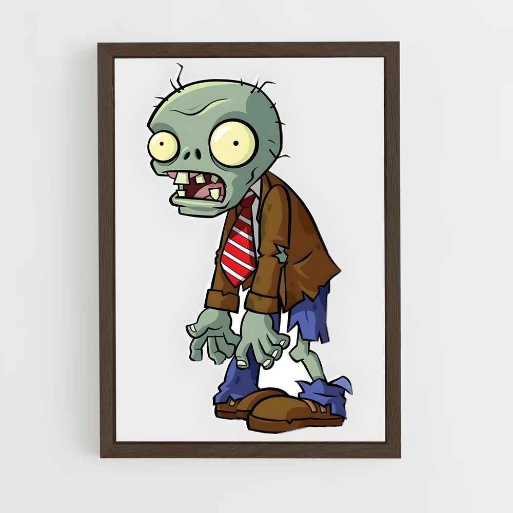 ap-zombie pvz-1 cadre Bois foncé