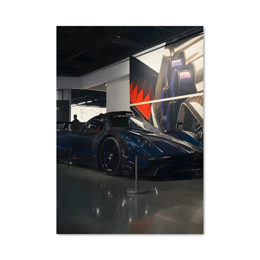 Poster Zonda Noir & Bleu