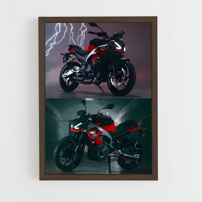 aprilia-4 cadre Bois foncé