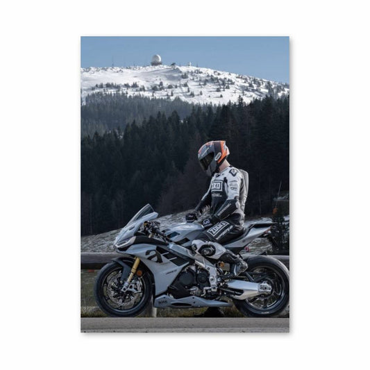 Poster Aprilia RSV4 Blanche