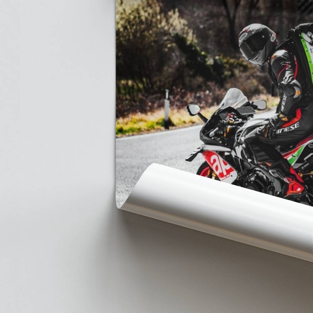 Poster Aprilia-coureur