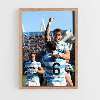 argentina-rugby-1 cadre Bois clair