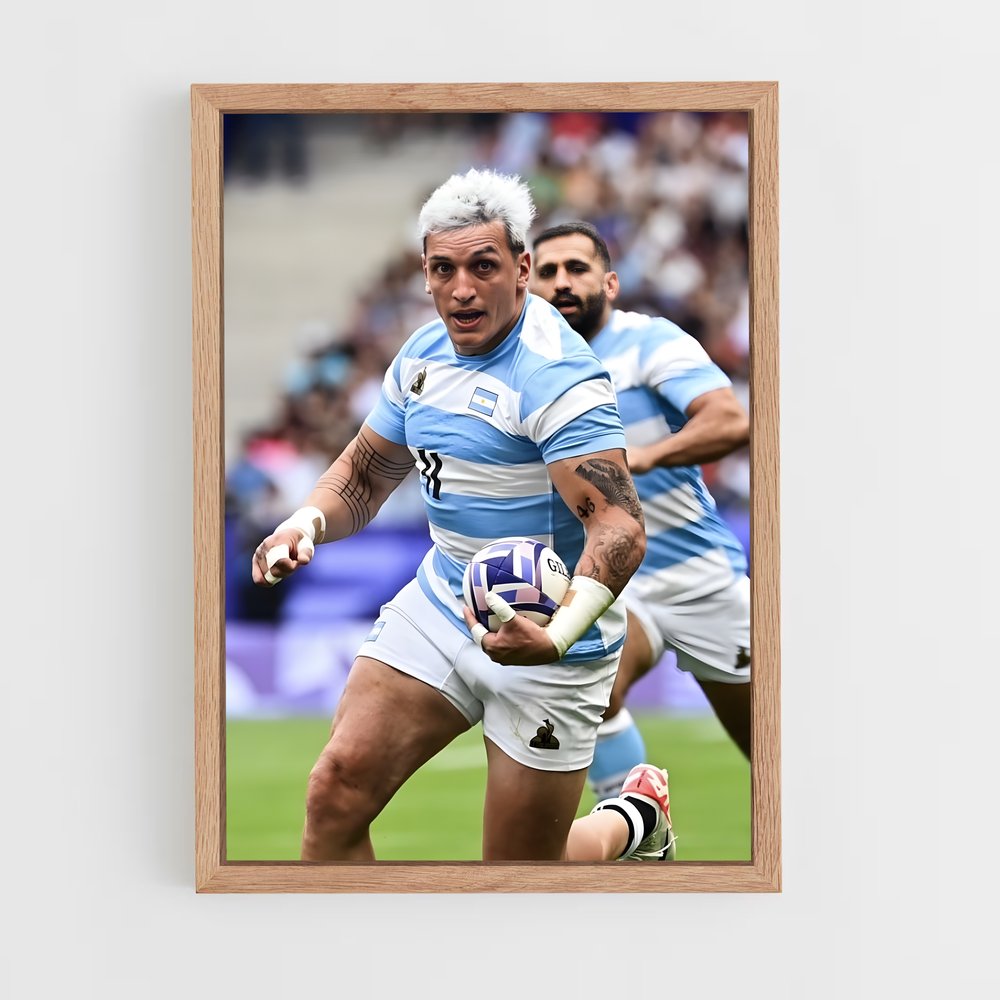 argentina-rugby-2 cadre Bois clair