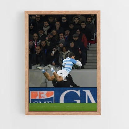 argentina-rugby-8 cadre Bois clair