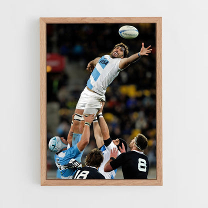 argentina-rugby-9 cadre Bois clair