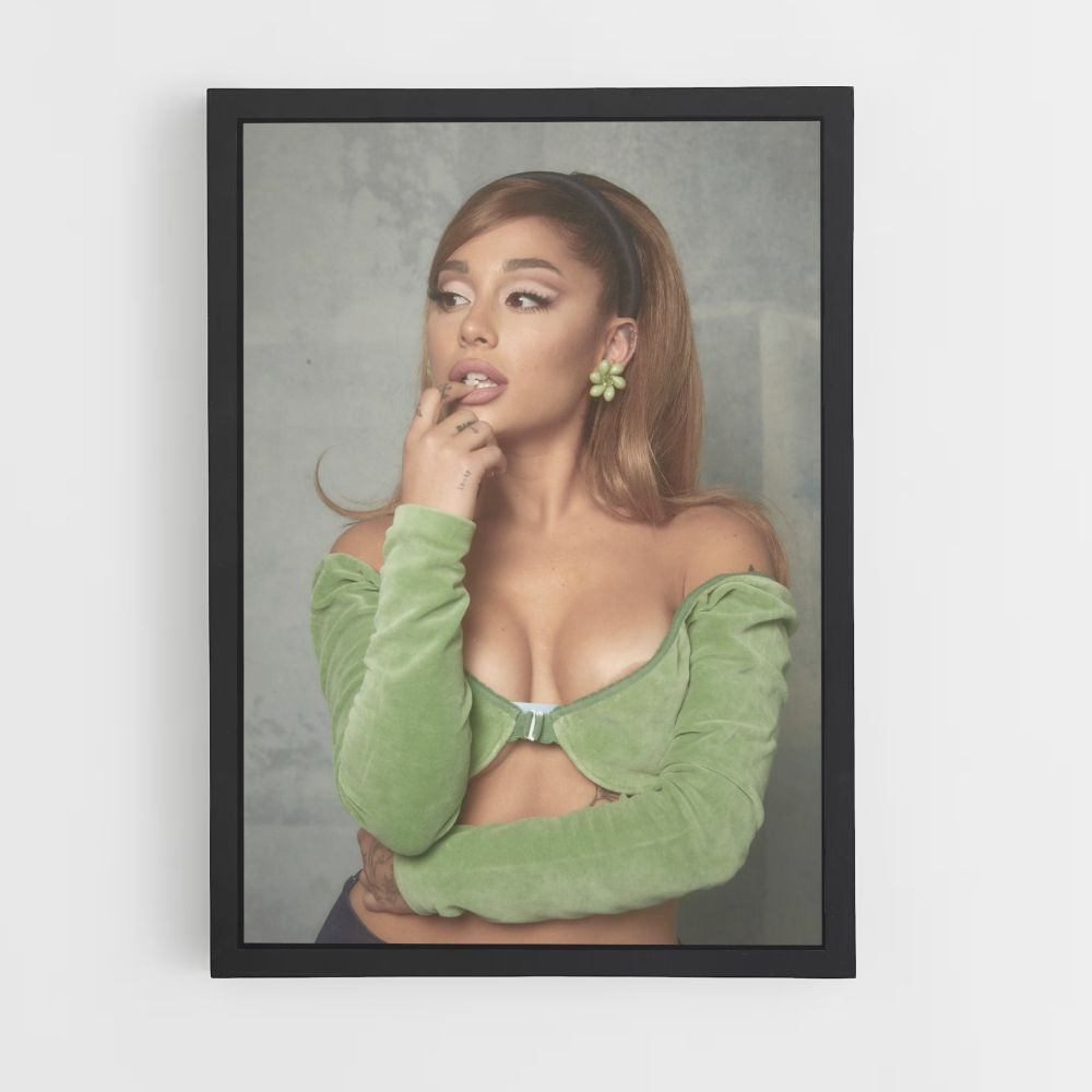 Poster Ariana Grande Groen