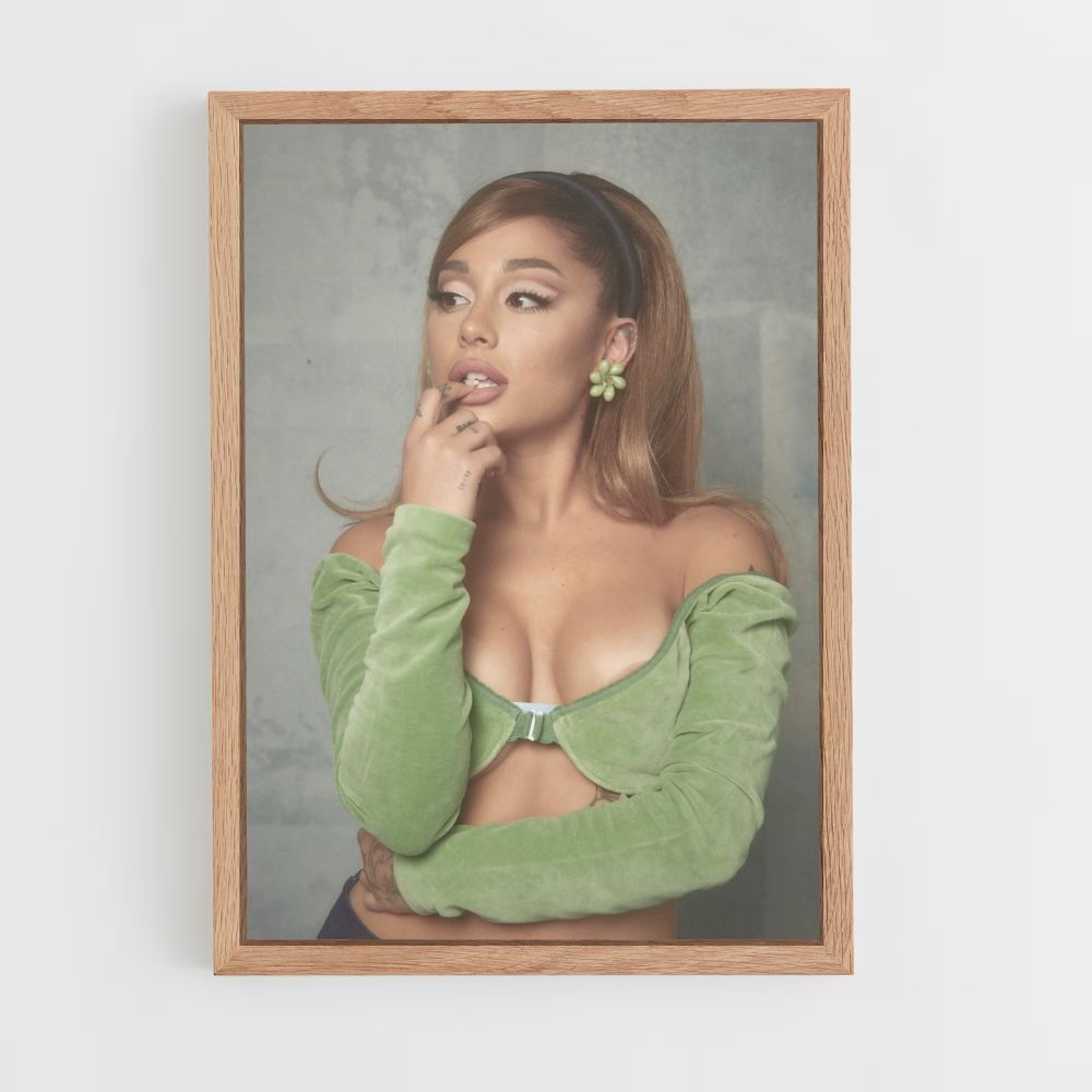 Poster Ariana Grande Groen