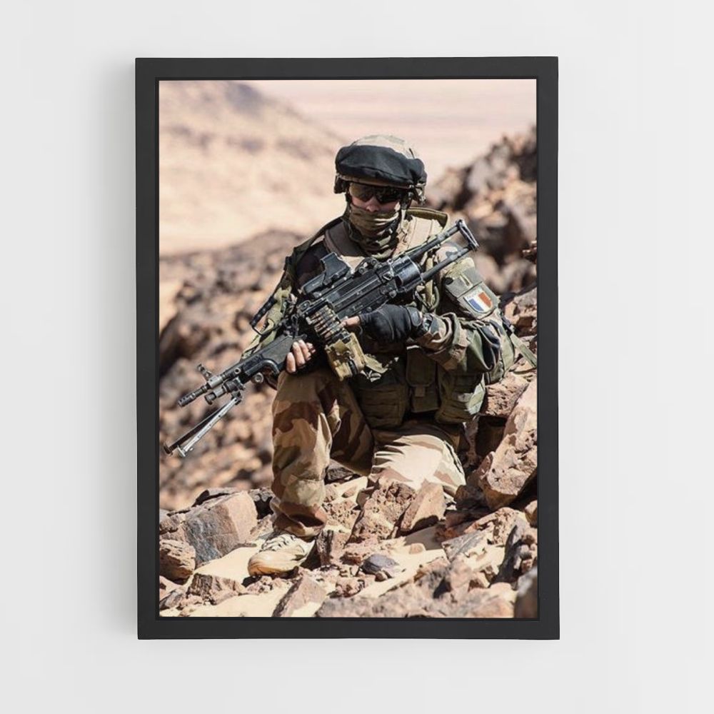 Woestijn militaire poster