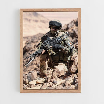 Woestijn militaire poster