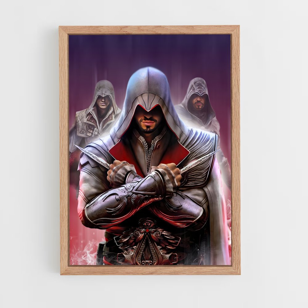 assassins-creed-8 cadre Bois clair