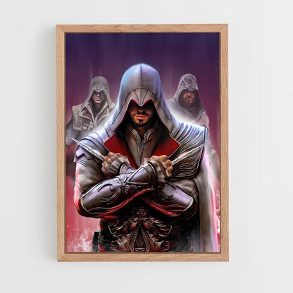 assassins-creed-8 cadre Bois clair