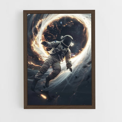 astronaut-4 cadre Bois foncé