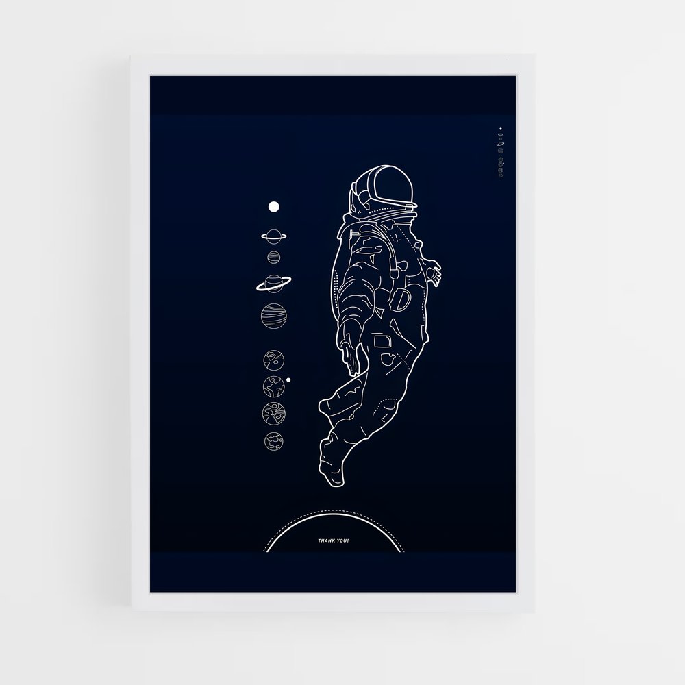 astronaut-5 cadre Blanc