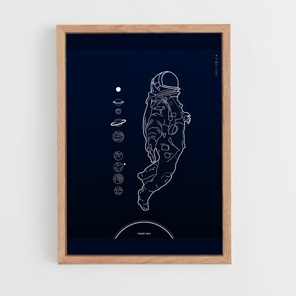 astronaut-5 cadre Bois clair