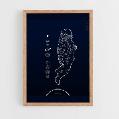 astronaut-5 cadre Bois clair