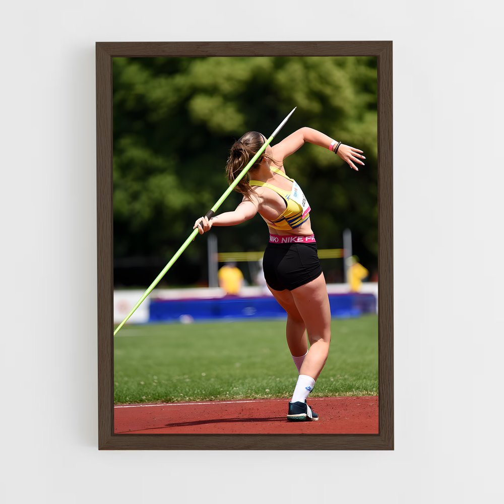 athletism-1 cadre Bois foncé