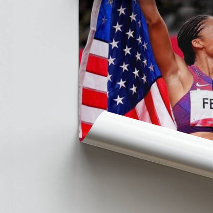 Affiche Allyson Felix