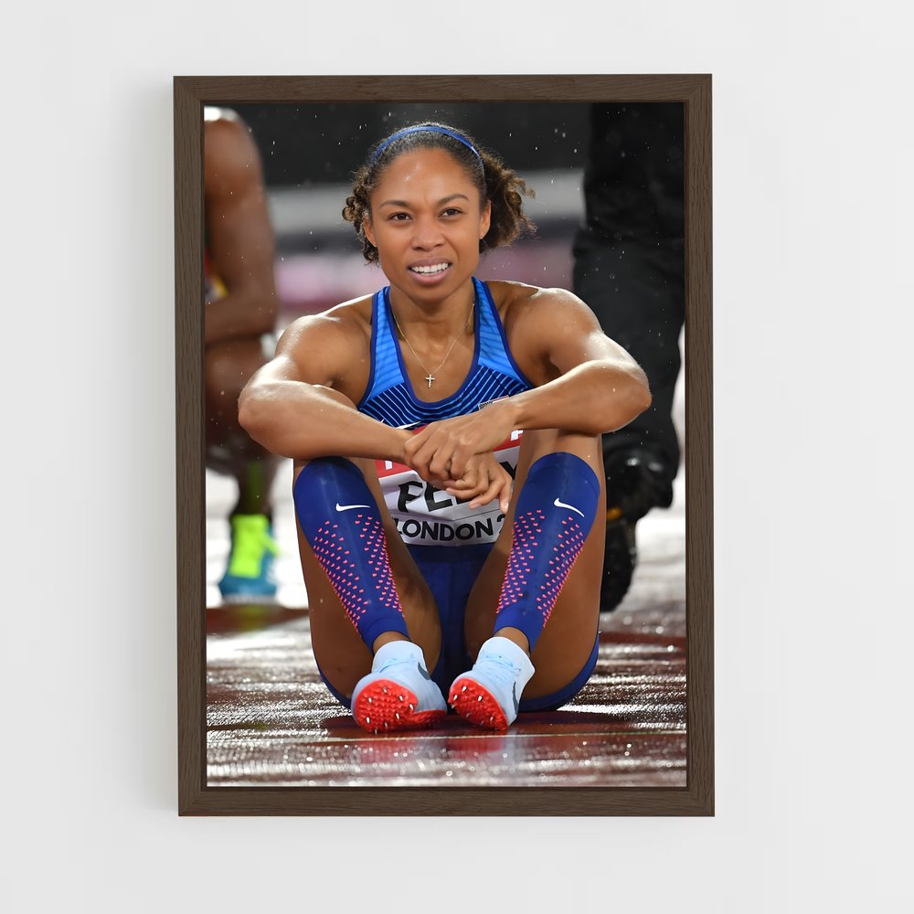 athletism-11 cadre Bois foncé