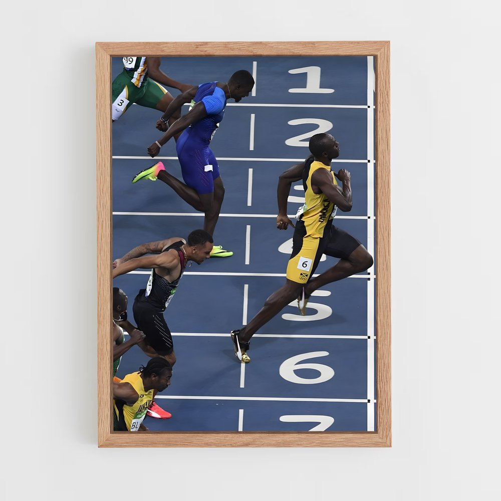 athletism-2 cadre Bois clair