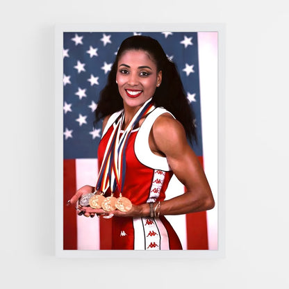 athletism-5 cadre Blanc