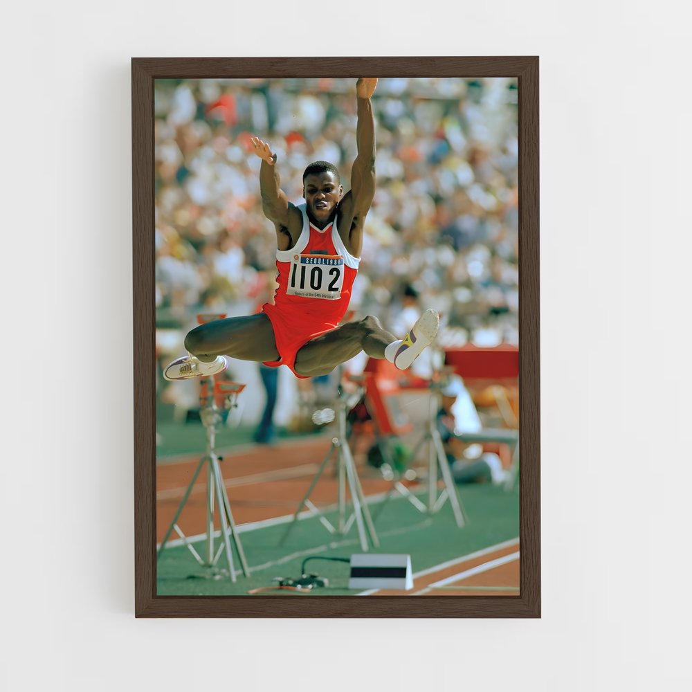 athletism-8 cadre Bois foncé