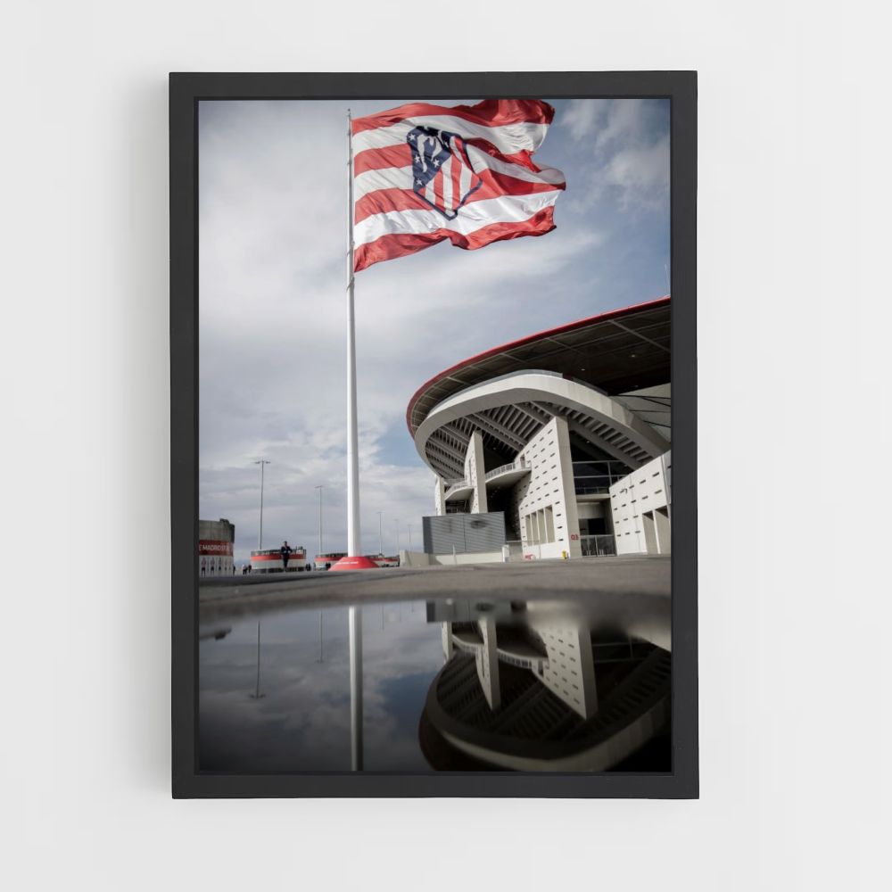 Atletico Madrid vlag poster