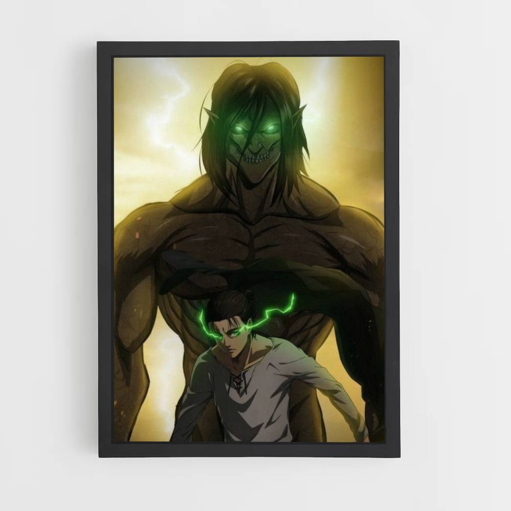 Poster Titan-aanvaller Eren