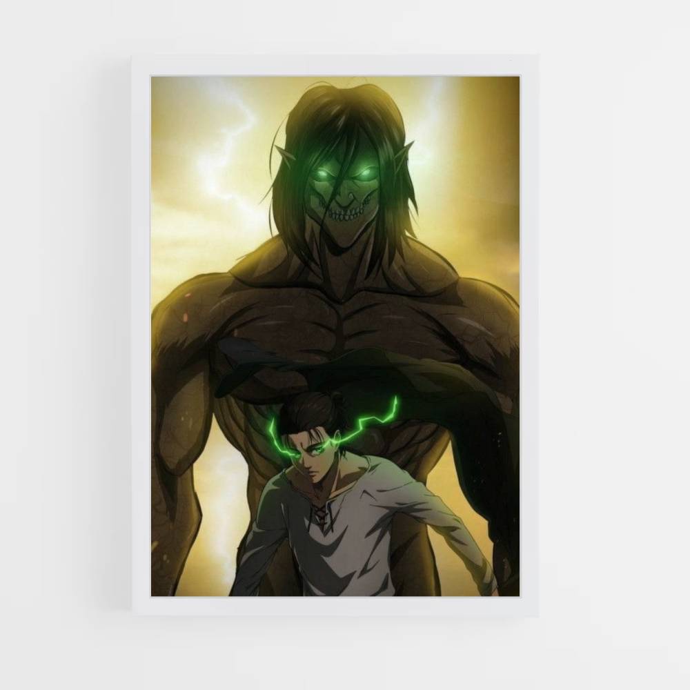 Poster Titan-aanvaller Eren