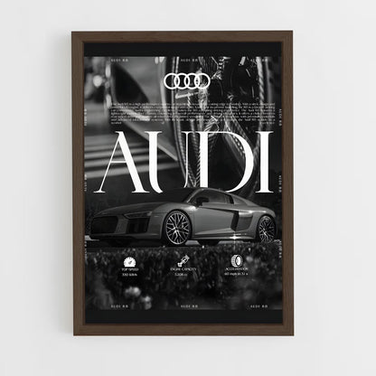 audi-18 cadre Bois foncé