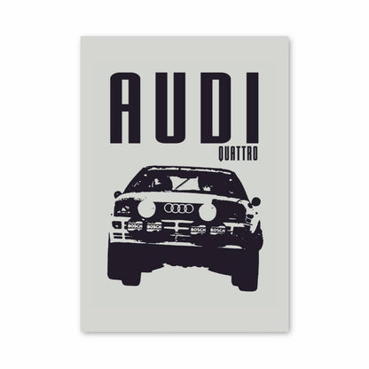 Poster Audi Noir et Blanc