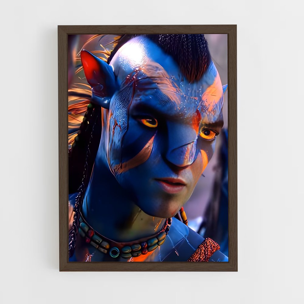 avatar-8 cadre Bois foncé