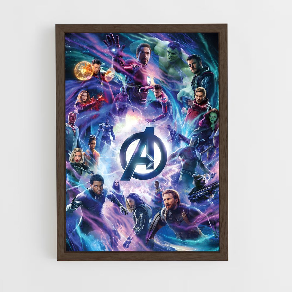avengers-2 cadre Bois foncé