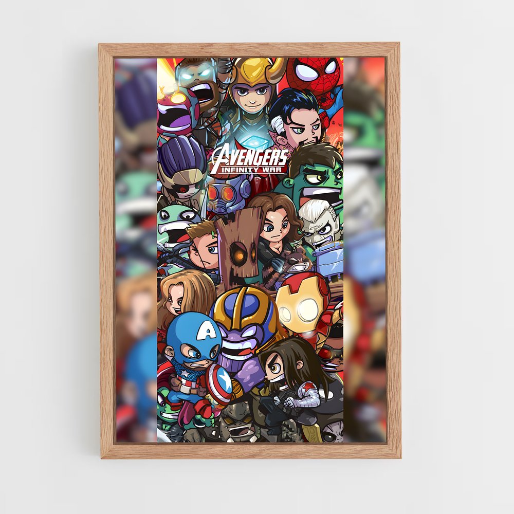 avengers-3 cadre Bois clair