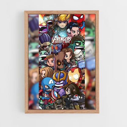 avengers-3 cadre Bois clair