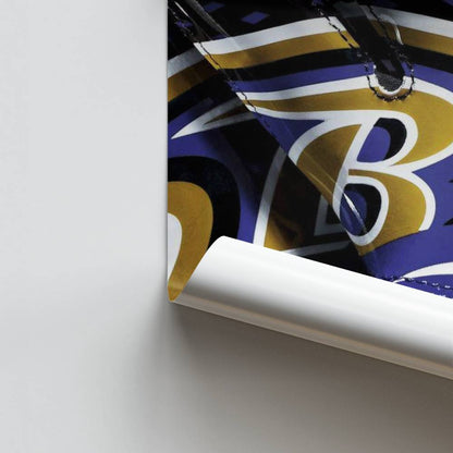 Poster Baltimore Ravens-handschoenen