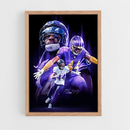 baltimore-ravens-20 cadre Bois clair