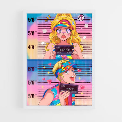 barbie-9 cadre Blanc