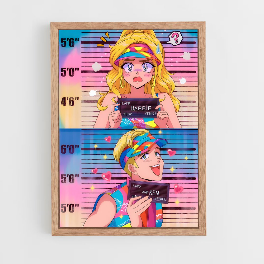 barbie-9 cadre Bois clair