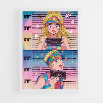 Affiche Barbie Manga