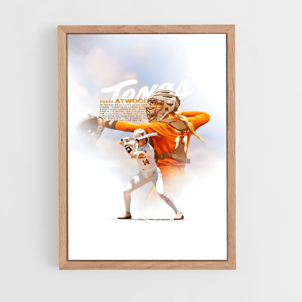 baseball-1 cadre Bois clair