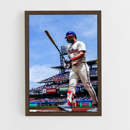baseball-20 cadre Bois foncé