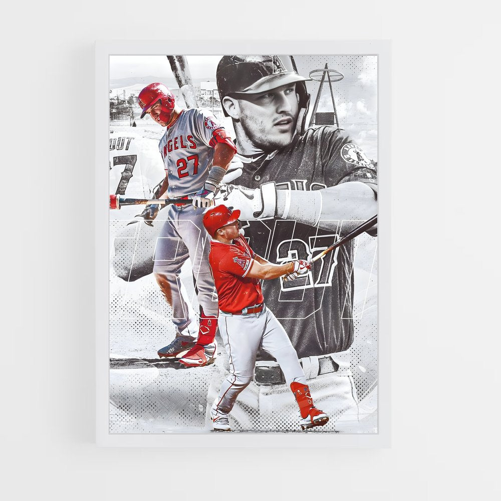 baseball-21 cadre Blanc