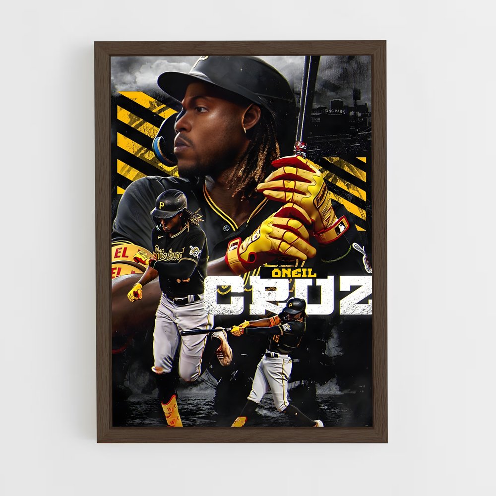 baseball-8 cadre Bois foncé