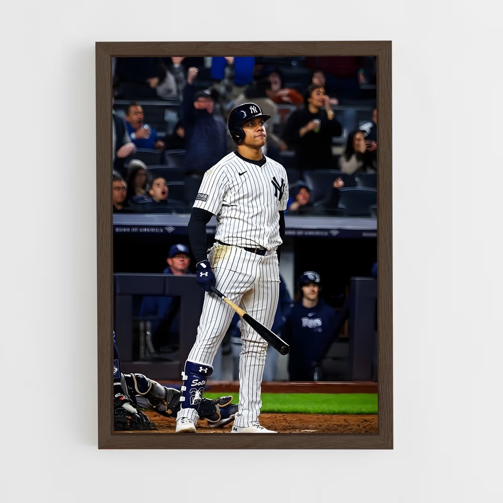 baseball-9 cadre Bois foncé